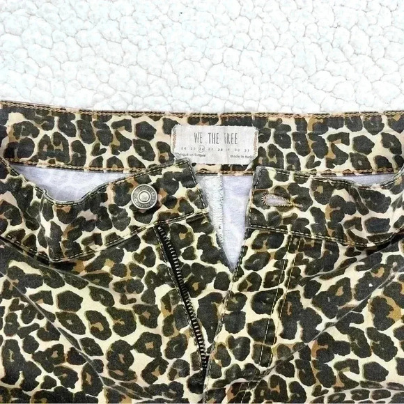 We The Free Animal Print Highrise Skinny Pants Jeggings Size 26 - Picture 10 of 14